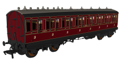 Rapido Trains 978157 LMS Period 1 ‘Evolution’ Non-Corridor Third No.1487 (OO Gauge)