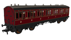 Rapido Trains 978158 LMS Period 1 ‘Evolution’ Non-Corridor Composite No.3824 (OO Gauge)