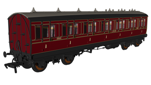 Rapido Trains 978159 LMS Period 1 ‘Evolution’ Non-Corridor First No.2591 (OO Gauge)