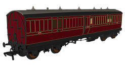 Rapido Trains 978160 LMS Period 1 ‘Evolution’ Non-Corridor Full Brake No.635 (OO Gauge)