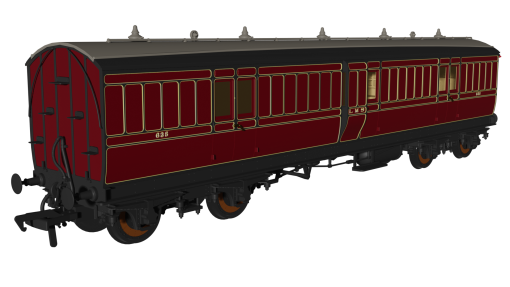 Rapido Trains 978160 LMS Period 1 ‘Evolution’ Non-Corridor Full Brake No.635 (OO Gauge)