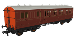 Rapido Trains 978202 LBSC Mahogany ‘Evolution’ Non-Corridor Carriage Brake Third No.1240 (OO Gauge)