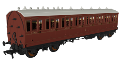 Rapido Trains 978203 LBSC Mahogany ‘Evolution’ Non-Corridor Third No.538 (OO Gauge)