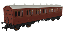 Rapido Trains 978205 LBSC Mahogany ‘Evolution’ Non-Corridor First No.81 (OO Gauge)