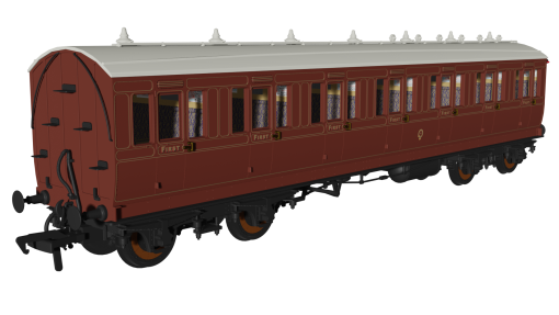 Rapido Trains 978205 LBSC Mahogany ‘Evolution’ Non-Corridor First No.81 (OO Gauge)