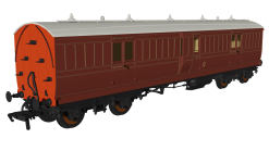 Rapido Trains 978206 LBSC Mahogany ‘Evolution’ Non-Corridor Full Brake No.155 (OO Gauge)