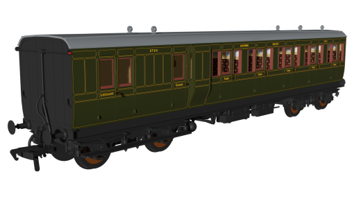 Rapido Trains 978214 SR Olive ‘Evolution’ Non-Corridor Carriage Brake Third No.2724 (OO Gauge)