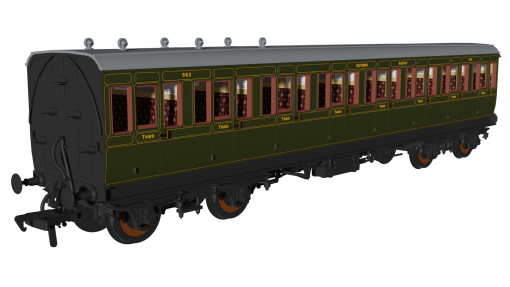 Rapido Trains 978215 SR Olive ‘Evolution’ Non-Corridor Third No.562 (OO Gauge)