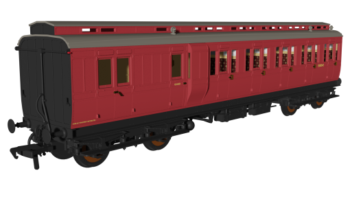 Rapido Trains 978226 BR Crimson ‘Evolution’ Non-Corridor Carriage Brake Third No.E51854E (OO Gauge)