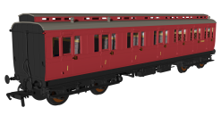 Rapido Trains 978228 BR Crimson ‘Evolution’ Non-Corridor Composite No.E51380E (OO Gauge)