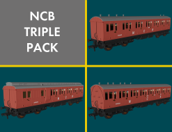 Rapido Trains 978237 NCB ‘Evolution’ Non-Corridor Carriage Pack (OO Gauge)