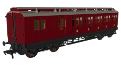 Rapido Trains 978243 Generic Crimson ‘Evolution’ Non-Corridor Carriage Brake Third (OO Gauge)