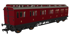 Rapido Trains 978244 Generic Crimson ‘Evolution’ Non-Corridor Composite (OO Gauge)
