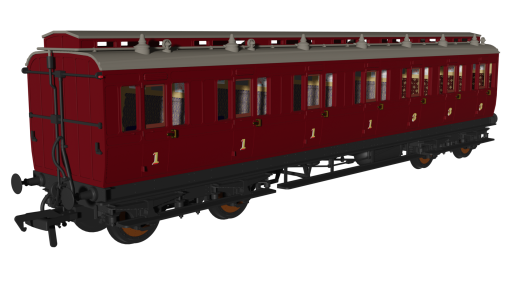Rapido Trains 978244 Generic Crimson ‘Evolution’ Non-Corridor Composite (OO Gauge)