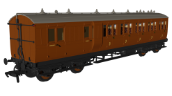 Rapido Trains 978245 Generic Brown ‘Evolution’ Non-Corridor Carriage Brake Third (OO Gauge)
