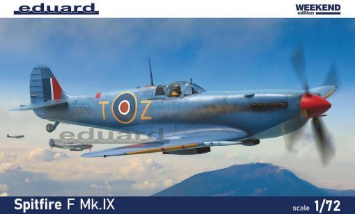 Eduard 7460 Supermarine Spitfire F Mk.IX 1/72 Weekend edition kit of British WWII fighter aircraft Spitfre F Mk.IX (1:72 Scale)