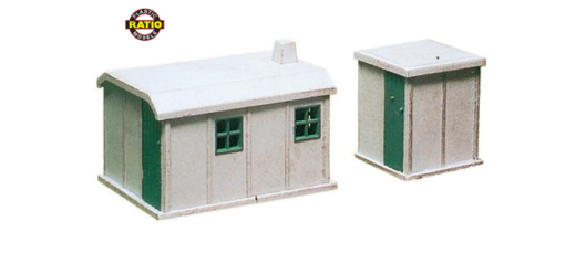Ratio 238 Concrete Huts Pack of 2 (N Gauge)