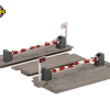 Ratio 235 Level Crossing with Barriers (N Gauge)
