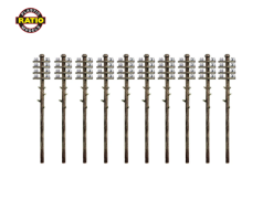 Ratio 211 Telegraph Poles (N Gauge)