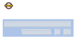 Ratio 243 GWR Station Fencing Ramps and Gates (N Gauge)