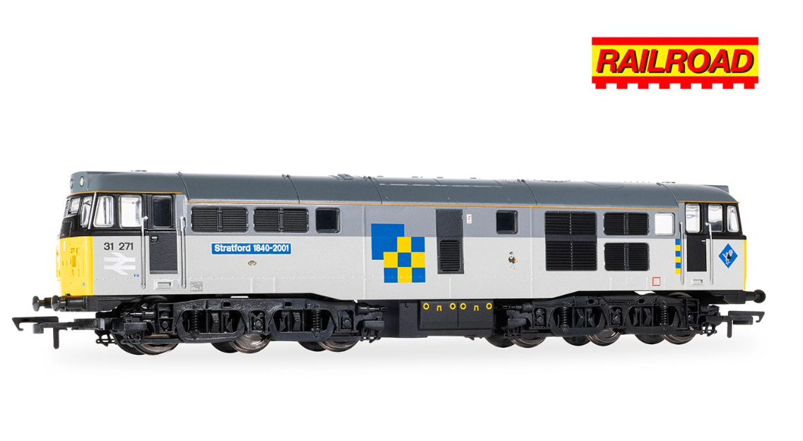 Hornby R30439 RailRoad - TFL Construction - Class 31 - 31271 'Stratford' Dcc Ready 21 Pin Socket (OO Gauge) Free Postage
