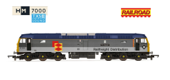 Hornby R30440TXS RailRoad - Railfreight Distribution - Class 47 - 'The Sapper' 47306 (DCC Sound Fitted) (OO Gauge) Free Postage