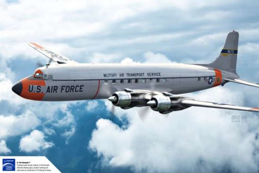 Academy 12634 US Air Force C-118 Liftmaster Military Transport Aircraft (1:144 Scale)