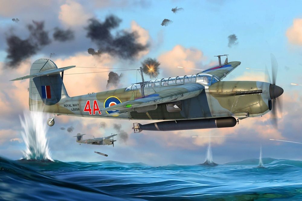 Trumpeter 05825 British Royal Navy Fairey Barracuda Mk II WWII Torpedo Bomber (1:48 Scale)