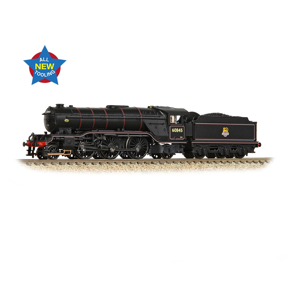 Graham Farish 372-612 LNER V2 60845 BR Lined Black Early Emblem Dcc Ready Next 18 Socket (N Gauge) Free Postage