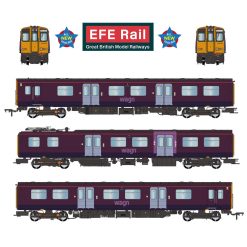 EFE Rail E81007 Class 313 3-Car EMU 313026 West Anglia Great Northern (WAGN) Purple Dcc Ready Plux 22 Socket (OO Gauge) Free Postage