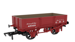 Rapido Trains 925011 GWR Four-Plank Open No.49108 (GWR Red) (OO Gauge)
