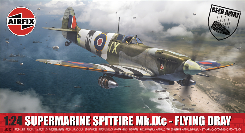 Airfix A17001A Supermarine Spitfire Mk.IXc - Flying Dray (1:24 Scale) Free Postage
