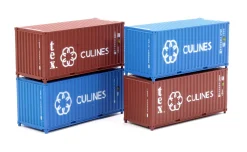 Dapol 2F-028-210 20ft Container Culines Culu/ Tgbu Pack of 2 (N Gauge)