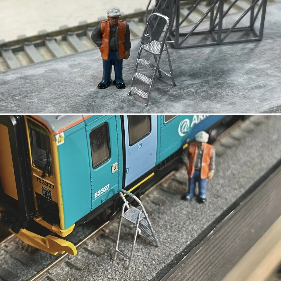 Rusty Rails Modelling RRM023 Step Ladders Pack of 4 (OO Gauge) - Image 2