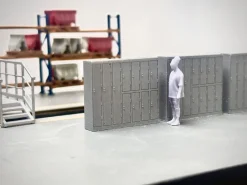 Alternative view of Rusty Rails Modelling RRM151 Lockers Pack of 3 (OO Gauge)