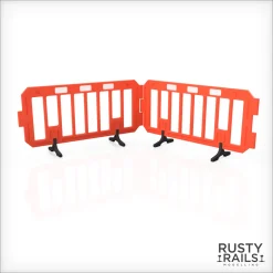Rusty Rails Modelling RRM001 Work Barriers Pack of 5 (OO Gauge)
