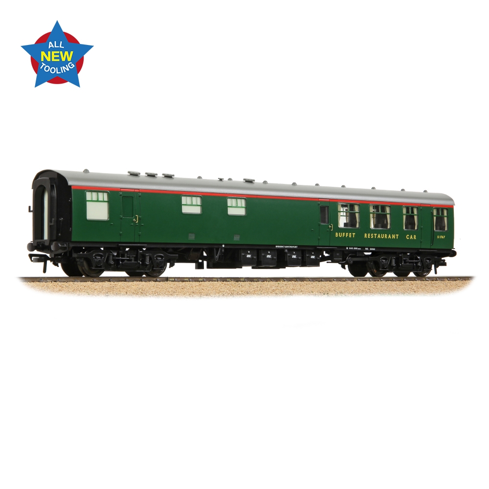 Bachmann Branchline 39-852 BR Mk1 RB Restaurant Buffet BR (SR) Green (OO Gauge)