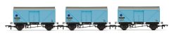 Hornby R60115 12T Fish Van BR Blue - 87262, 87263 & 87264 - Pack of 3 (OO Gauge)