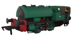 Rapido Trains 968003 Port of Par Bagnall – Unlined Dark Green (OO Gauge)