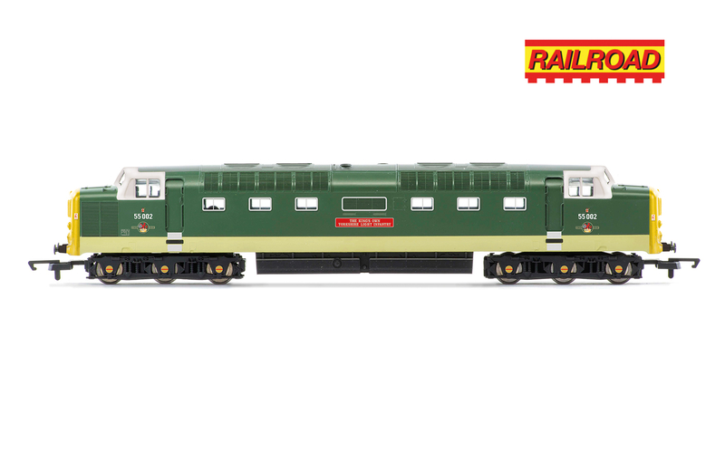 Hornby R30438 RailRoad: Class 55 (Deltic) - BR - 55002 'The Kings own Yorkshire Light Infantry' Dcc Ready 21 Pin (OO Gauge)
