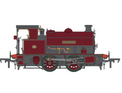 Dapol 4S-024-016D Hawthorn Leslie 0-4-0ST Maroon Lined Straw 'Fearless' Dcc Fitted (OO Gauge) Free Postage