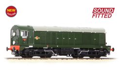 Graham Farish 371-030ASF Class 20/0 Disc Headcode & Tablet Catcher D8032 BR Green (Late Crest) Dcc Sound Fitted (N Gauge) Free Postage