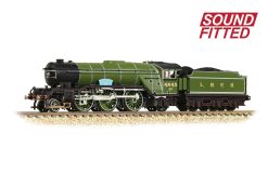 Graham Farish 372-611SF LNER V2 4843 'Kings Own Yorkshire Light Infantry' LNER Lined Green Dcc Sound Fitted (N Gauge)