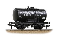 Bachmann Branchline 38-785 14T Anchor-Mounted Tank Wagon 'Irlam Margarine Works' Black (OO Gauge)