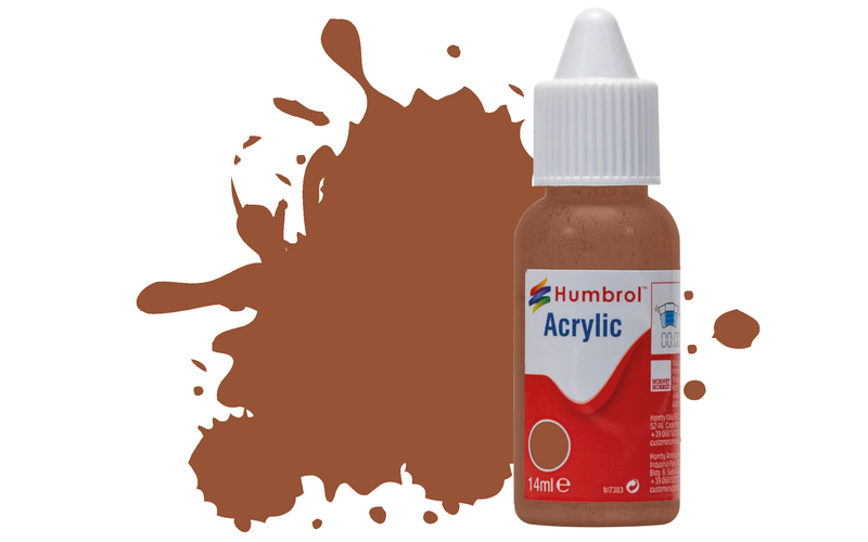Humbrol DB0070 Acrylic Paint: 70 Brick Red Matt (14ml)