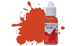 Humbrol DB0132 Acrylic Paint: 132 Red Satin (14ml)