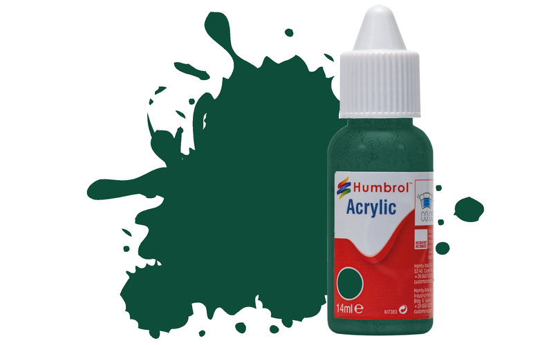 Humbrol DB0149 Acrylic Paint: 149 Dark Green Matt (14ml)