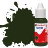Humbrol DB0163 Acrylic Paint: 163 Dark Green Satin (14ml)