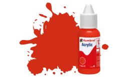 Humbrol DB0174 Acrylic Paint: 174 Signal Red Satin (14ml)
