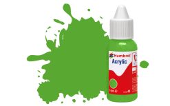 Humbrol DB0208 Acrylic Paint: 208 Fluorescent Signal Green Gloss (14ml)